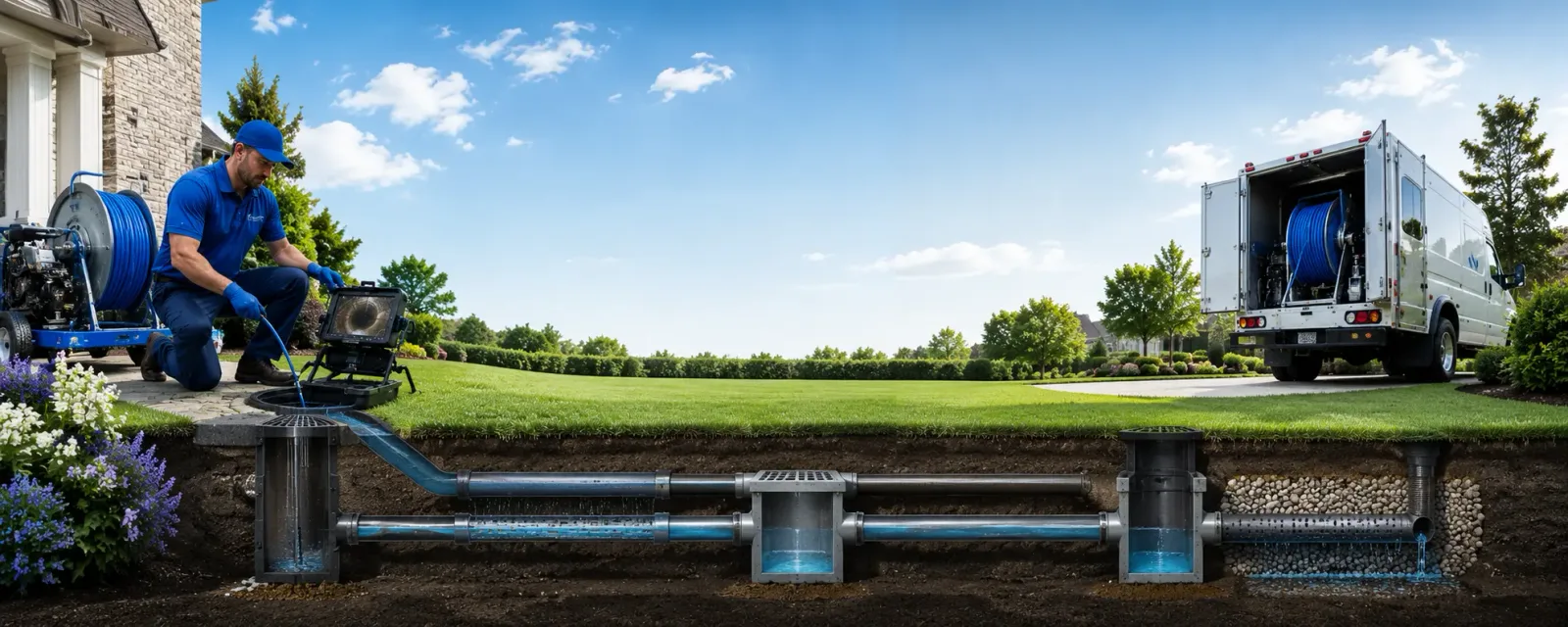 Outdoor drain cleaning information for Hubbardsville, NY